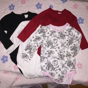 4 Starting Out long sleeve onesies 18 months